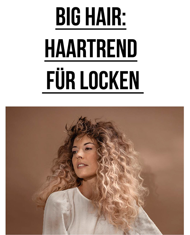 Big Hair: Haartrend für Locken (© Great Lengths)